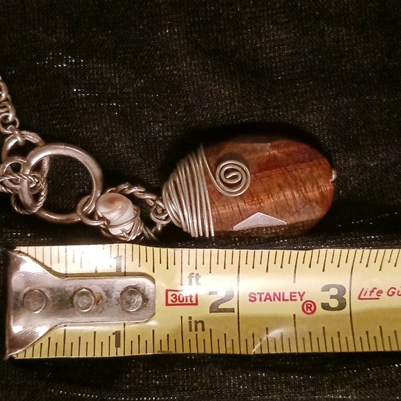 Tiger Eye toggle chain necklace - Picture 8 of 9